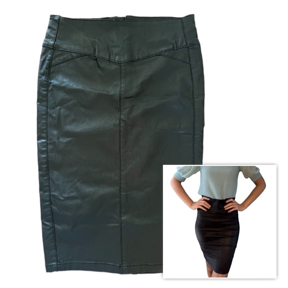 Vero Moda Pencil Faux Leather Skirt with Back Zipper Women’s Size Small